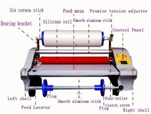 600W 350mm Hot&Cold Roll Laminating Machine Laminator