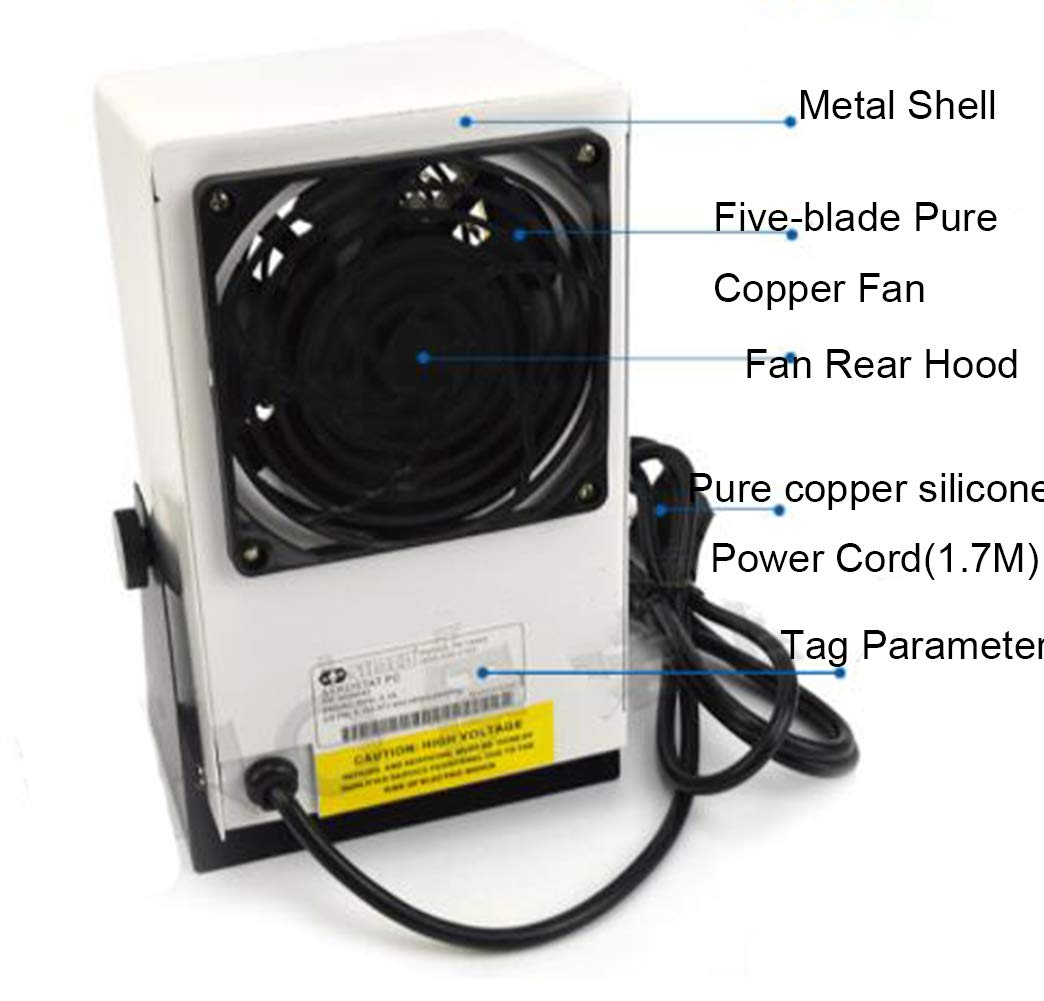 Ionizing Air Blower Static Eliminator Fan Anti-static Ionizer ESD Electrostatic Discharge 110V/25W