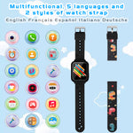 Kids Smartwatch for Boys Girls with Touch Screen Smartwatch with Phone Call SOS Music Player Alarm Camera Games for Christmas Birthday, 3 Colors