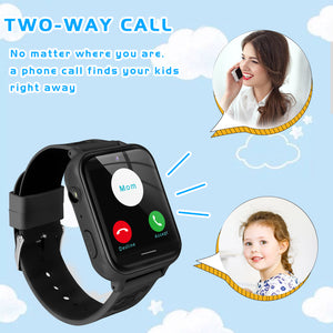 Kids Smartwatch for Boys Girls with Touch Screen Smartwatch with Phone Call SOS Music Player Alarm Camera Games for Christmas Birthday, 3 Colors