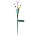 2 Pcs Lily Solar LED Lights Garden Stake Lamp Multi-color Change LED Light for Yard Patio Outdoor Decor