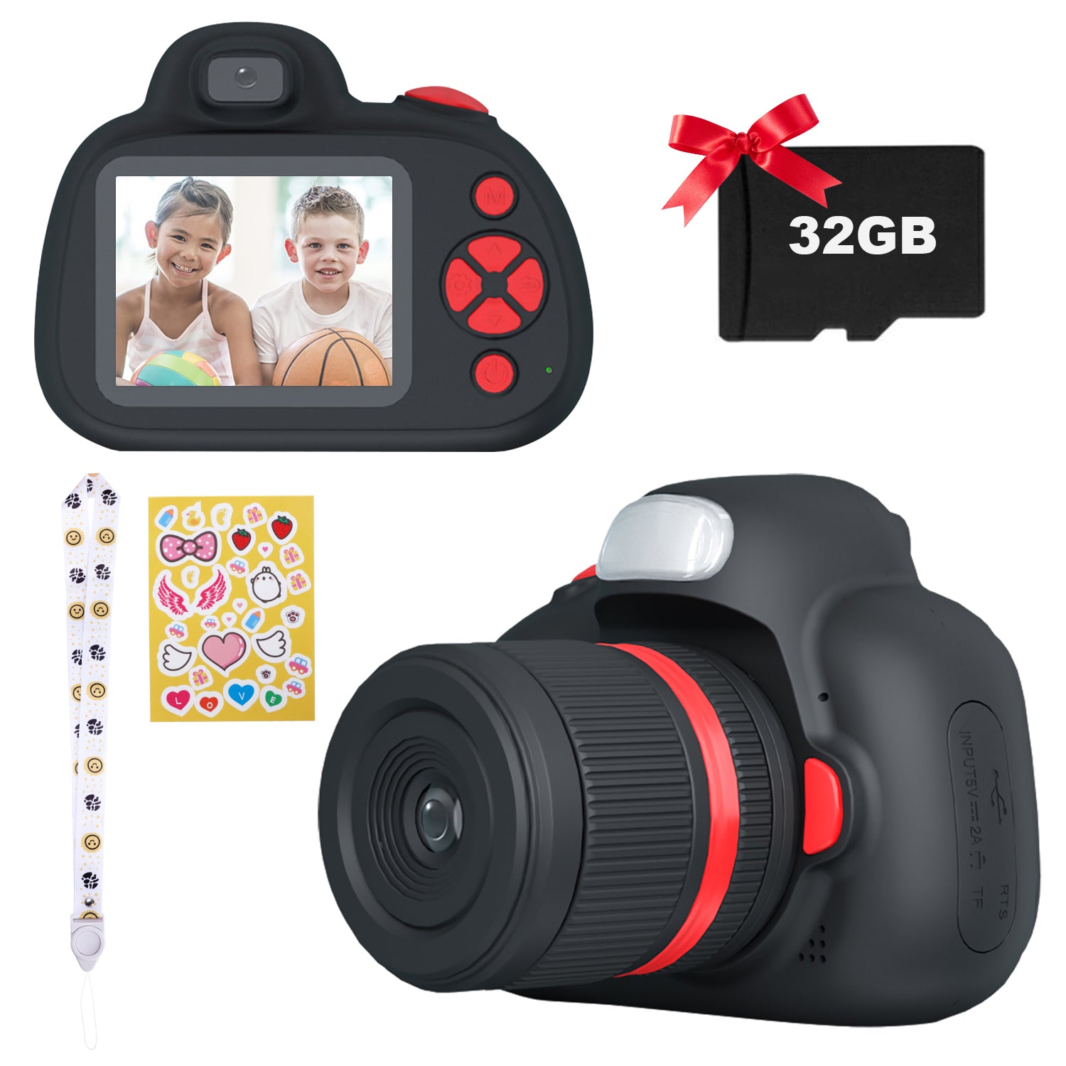 Kids Camera, Digital Camera for Kids, Toys for Girls Boys, Digital Camera with 2.4 Inch IPS Screen