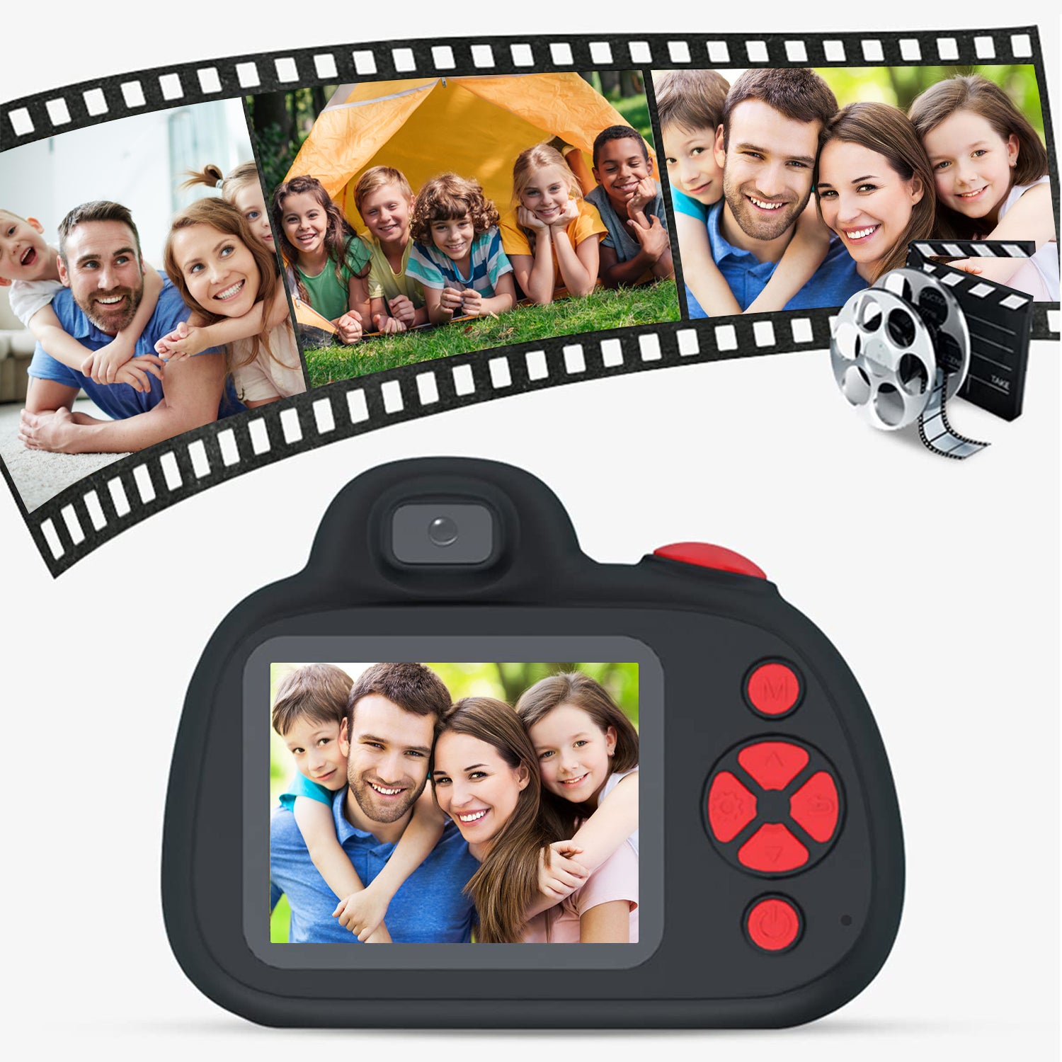 Kids Camera, Digital Camera for Kids, Toys for Girls Boys, Digital Camera with 2.4 Inch IPS Screen
