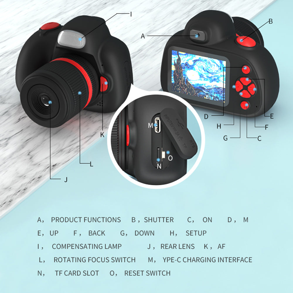 Kids Camera, Digital Camera for Kids, Toys for Girls Boys, Digital Camera with 2.4 Inch IPS Screen