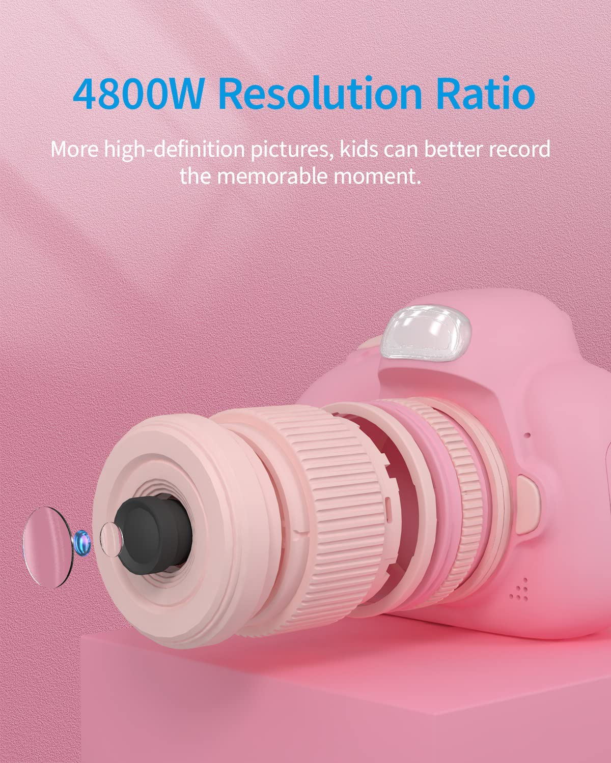 Kids Camera, Digital Camera for Kids, Toys for Girls Boys, Digital Camera with 2.4 Inch IPS Screen