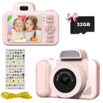 Kids Selfie Camera HD Digital Video Cameras for Toddlers, Portable Toys for Kids with 32GB SD Card