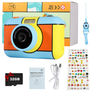 HD Digital Video Cameras for Kids Portable Toys for Kids with 32GB SD Card