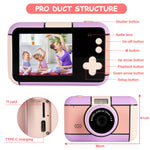 HD Digital Video Cameras for Kids Portable Toys for Kids with 32GB SD Card