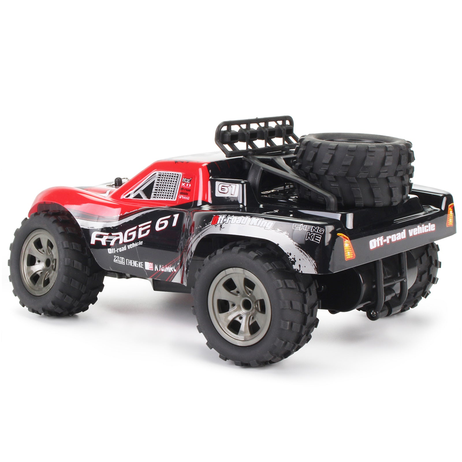 Remote Control Off Road Car 2.4Ghz 1:18 Scale All Terrains Electric Toy 260 Powerful Motor with Two Rechargeable Batteries for Boys Kids
