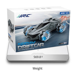 Remote Control Car with Fog Music Lights Spray 360° Auto Rotation of RC Car 4WD High Speed Car