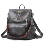 Women Backpack Purse PU Leather Travel Bag Convertible Satchel Handbags and Shoulder Bag, 9 Colors