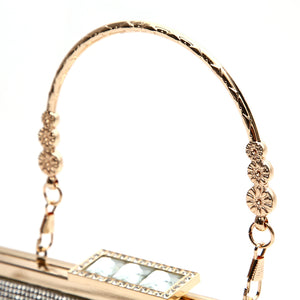 Women Evening Handbag with Bling Luxury Clutch Rhinestone Tassel for Wedding Party Prom