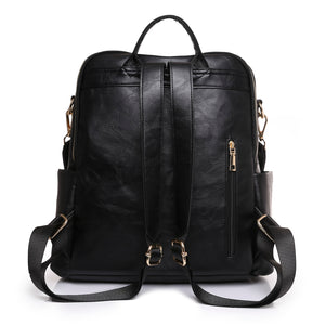 Ladies PU Leather Backpack Purses Multipurpose Design Handbags and Shoulder Bag PU Leather Travel Bag