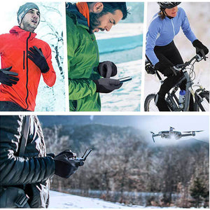 Winter Thermal Sports Gloves Touch Screen Waterproof Windproof Non-slip for Ski Riding Running Outdoor, S/M/L/XL