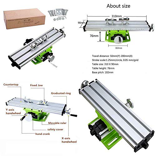 Multi-function Cross table For Milling Machine & Lathe 310*90mm