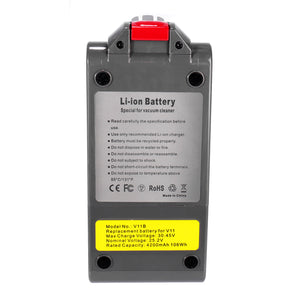 25.2 V 4200 mAh Li-Ion Replacement Battery for Dyson V11