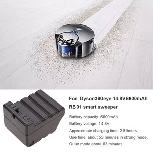 14.8V 6600mAh Replacement Battery for Dyson 360 Eye RB01 Vacuum Cleaner Battery