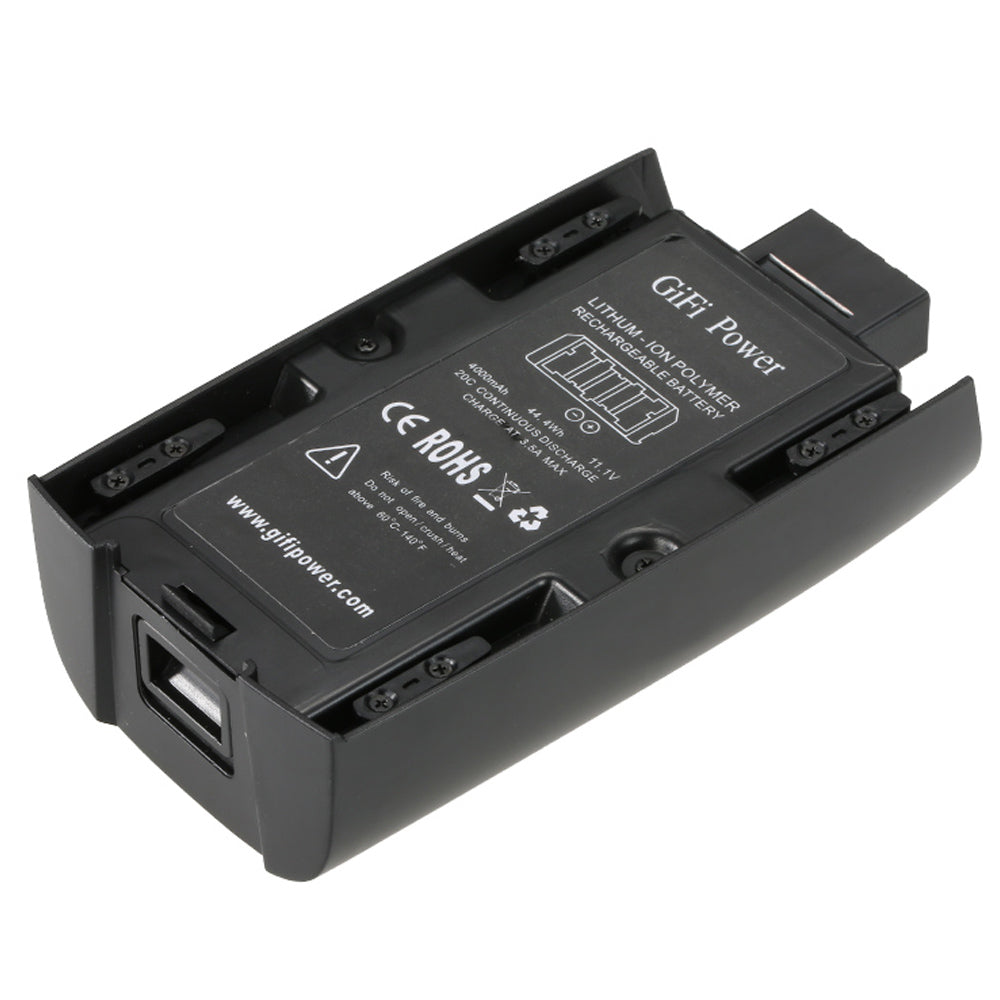 2 PACK 4000mAh 11.1V High Capacity Upgrade Rechargeable Battery Pack Replacement for Parrot Bebop Drone 2.0