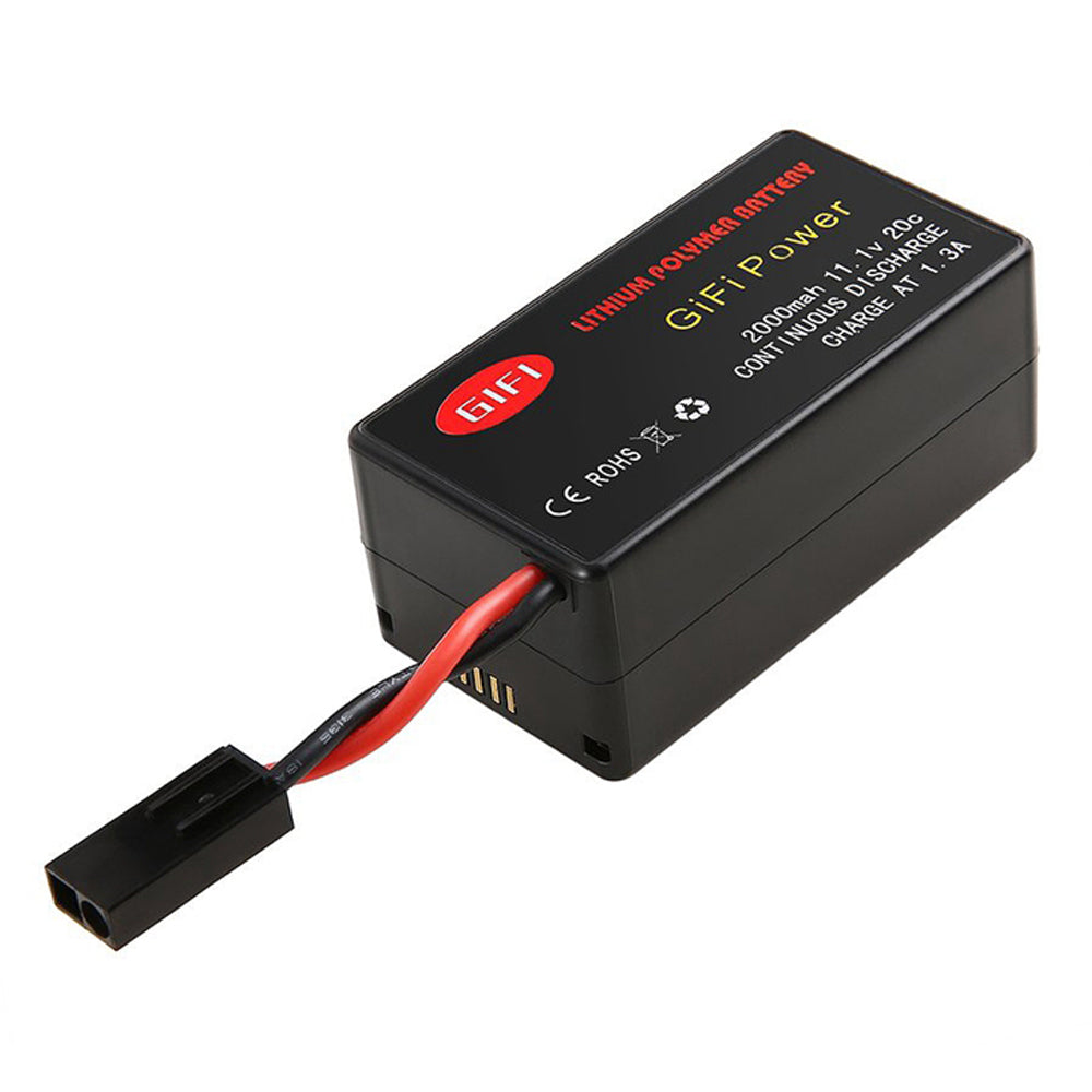 2 Pack Upgraded 2000mAh Li-Po Replacement Battery for Parrot AR.Drone 2.0