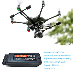 15.2V 8000mAh LiPo Battery for Yuneec Typhoon H3 Drone