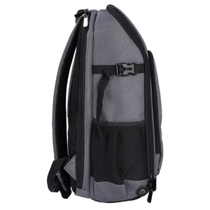 Camera Backpack for DSLR Digital Drone Waterproof Photography Backpack with LED Flash for Travel Night Outdoor, Gray