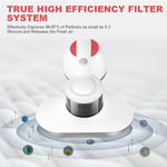 Handheld Vacuum Cleaner with 11KPa Powerful Suction UV Portable Vacuum Remove Mites Effectively Clean Up Bed Pillows Carpets Sofas