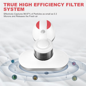 Handheld Vacuum Cleaner with 11KPa Powerful Suction UV Portable Vacuum Remove Mites Effectively Clean Up Bed Pillows Carpets Sofas