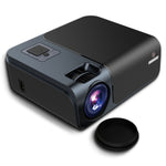Mini Projector Portable Full HD 1080P with Synchronize Smartphone Screen for Outdoor Movie Home Theater