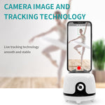Auto Tracking Phone Holder Selfie Stick No App Required 360° Rotation Smart Face Body Tracking Tripod Selfie for Vlog Shooting Live Streaming