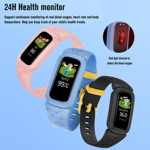 Kids Fitness Tracker for Age 3-12 Waterproof Watch with Activity Heart Rate Sleep Monitor