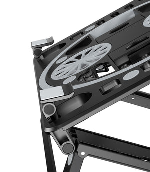 Cooling Laptop Stand with 2 Quiet Fan Adjustable Notebook Cooler Multifunctional Desktop Stand