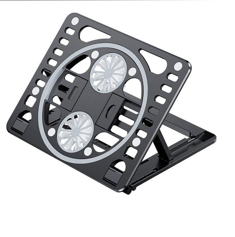 Cooling Laptop Stand with 2 Quiet Fan Adjustable Notebook Cooler Multifunctional Desktop Stand