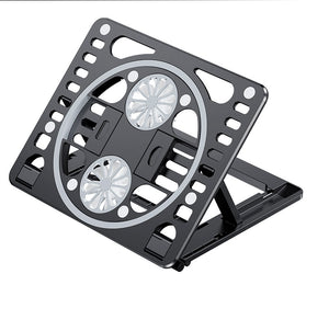 Cooling Laptop Stand with 2 Quiet Fan Adjustable Notebook Cooler Multifunctional Desktop Stand