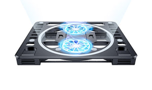 Cooling Laptop Stand with 2 Quiet Fan Adjustable Notebook Cooler Multifunctional Desktop Stand