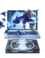 Cooling Laptop Stand with 2 Quiet Fan Adjustable Notebook Cooler Multifunctional Desktop Stand