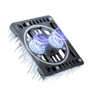 Cooling Laptop Stand with 2 Quiet Fan Adjustable Notebook Cooler Multifunctional Desktop Stand