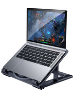 Cooling Laptop Stand with 2 Quiet Fan Adjustable Notebook Cooler Multifunctional Desktop Stand