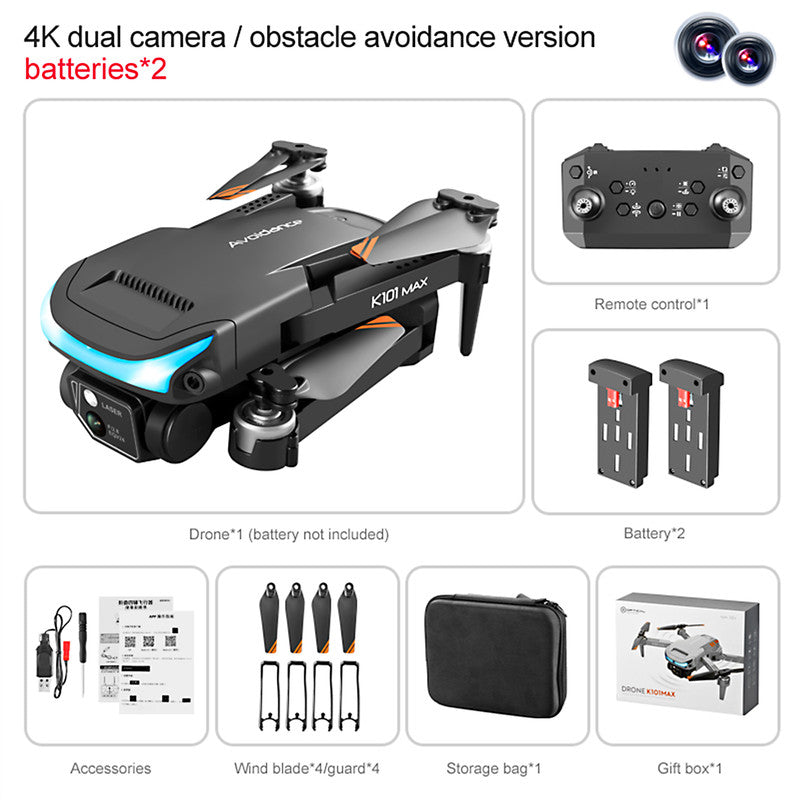 Ultra Light Drone Foldable Drone Quadcopter Intelligent Obstacle Avoidance 4K Camera HD Video Transmission Headless Mode