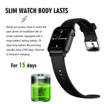 Bluetooth Sports Watch with Waterproof Heart Rate Oxygen Monitoring Super Battery Life