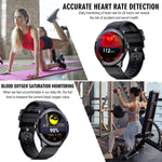 Smart Watch Fitness Tracker with Waterproof Bluetooth All Day Heart Rate Monitor Sleep Quality Tracker