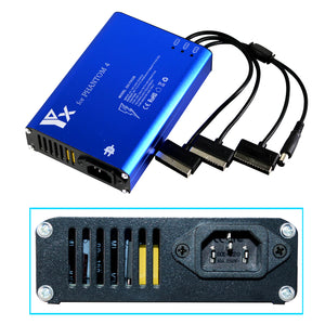 4 in 1 Rapid Multi Battery Charger with Ground for DJI Phantom 4/4 Advanced/4 Pro V2.0/4 Pro Plus Obsidian Drone & Remote Controller