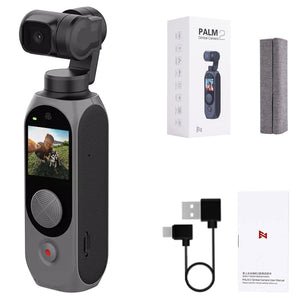 FIMI Palm 2 Gimbal Camera with 128° 4K UHD Ultra Wide Angle Lens for Android and iPhone, Black