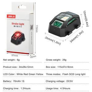 Drone Strobe Lights, Anti-Collision Lighting, Lightweight Drone LED Lights with 4 Colors for DJI FPV Drone/Mini 2/Mavic Mini/Mavic Air 2/Holy Stone