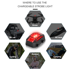 Drone Strobe Lights, Anti-Collision Lighting, Lightweight Drone LED Lights with 4 Colors for DJI FPV Drone/Mini 2/Mavic Mini/Mavic Air 2/Holy Stone