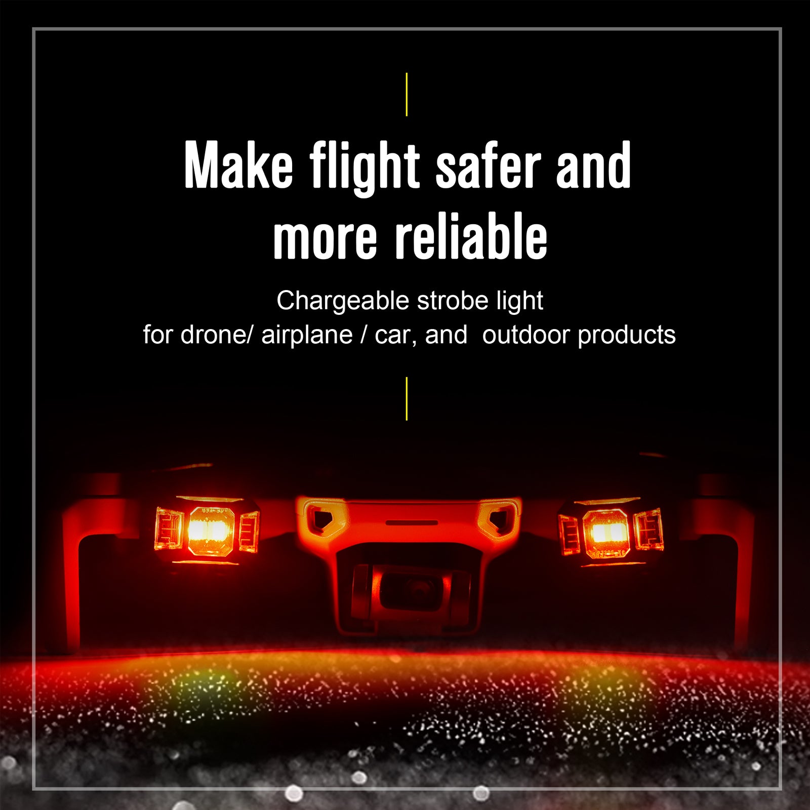 Drone Strobe Lights, Anti-Collision Lighting, Lightweight Drone LED Lights with 4 Colors for DJI FPV Drone/Mini 2/Mavic Mini/Mavic Air 2/Holy Stone