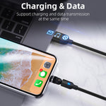 A.S Magnetic USB Charging Cable with Fast Charging 360° Rotation for Micro USB Type C Android