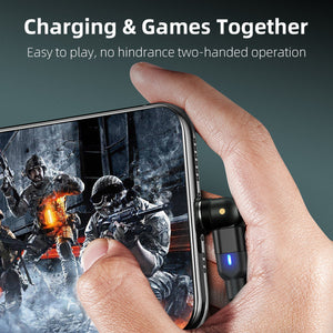 A.S Magnetic USB Charging Cable with Fast Charging 360° Rotation for Micro USB Type C Android