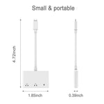 3 in 1 Audio and Charge Headphone Splitter for Phone 11 /11 Pro /XS /XS Max /XR /X /8 /8 Plus /7 /7 Plus Support Fast Charge