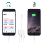 3 in 1 Audio and Charge Headphone Splitter for Phone 11 /11 Pro /XS /XS Max /XR /X /8 /8 Plus /7 /7 Plus Support Fast Charge