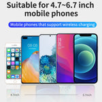 Auto-Clamping Qi Car Wireless Charger 10W/7.5W/5W Air Vent Dashboard Car Mount Compatible/w iPhone 12 Series/X/XR/11/8, Galaxy Note10/S10/S20 Series